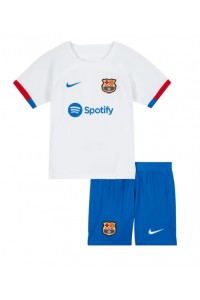 Barcelona Babyklær Borte Fotballdrakt til barn 2023-24 Korte ermer (+ Korte bukser)